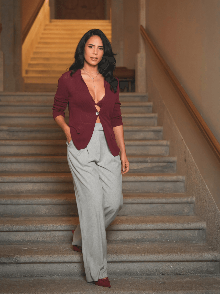 Casaco malha perfurado | Spaccio by Cristina - Spaccio.pt