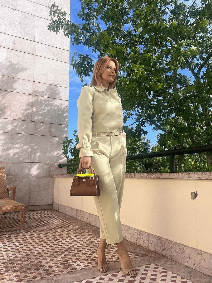 Conjunto 2 peças: jacket + calças mom | Spaccio by Cristina - Spaccio.pt