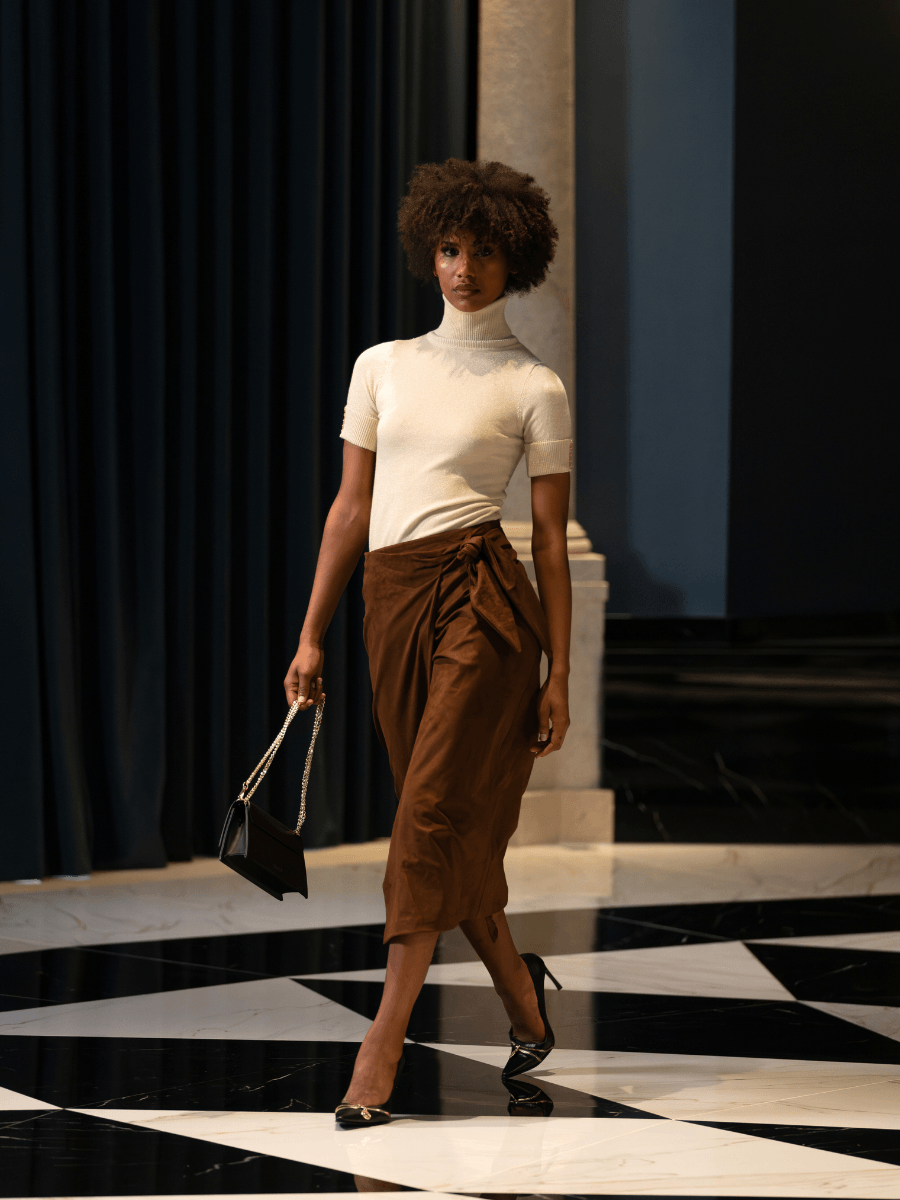 Saia pele de pêssego - Spaccio.pt