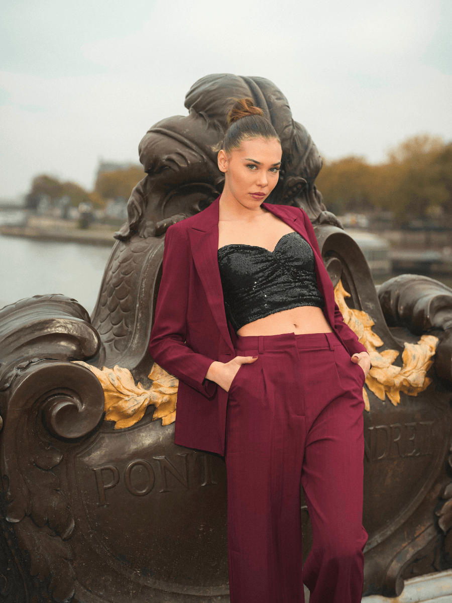 TOP BUSTIER COM LANTEJOULAS | Spaccio party - Spaccio.pt