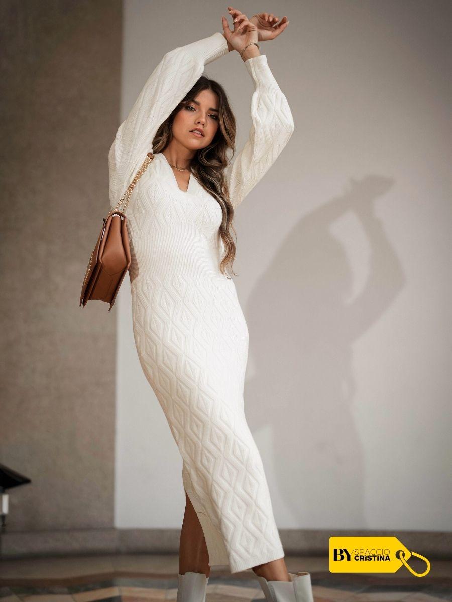 Vestido longo malha | SPACCIO BY CRISTINA - Spaccio.pt