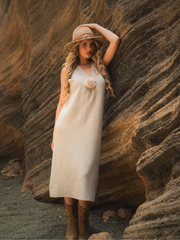 Vestido malha com pompom | Spaccio by Cristina