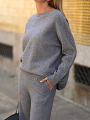 Conjunto malha camisola + calças