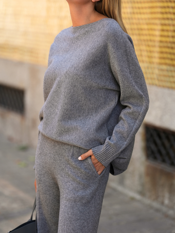 Conjunto malha camisola + calças