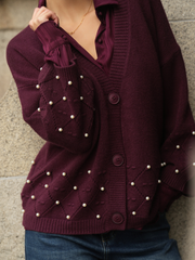 Cardigan Pérola Romântica