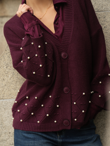 Cardigan Pérola Romântica