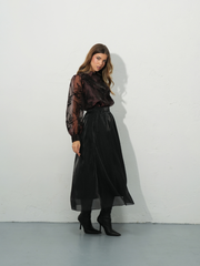 Saia midi Fluida glow