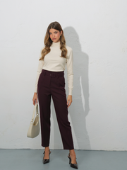 Calças Cintura Subida com Cinto | SPACCIO BY CRISTINA