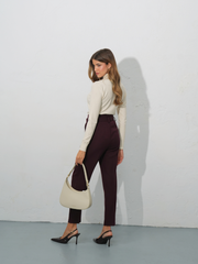 Calças Cintura Subida com Cinto | SPACCIO BY CRISTINA