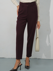 Calças Cintura Subida com Cinto | SPACCIO BY CRISTINA