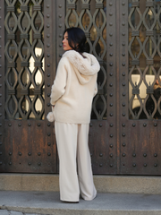 Casaco capuz c/ pompom | SPACCIO by Cristina