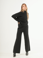 Conjunto de punto de 2 piezas: suéter + pantalón