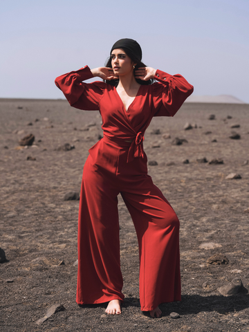 Conjunto Sahar: blusa + calças