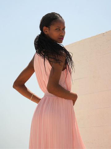 Vestido plissado