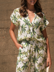 Blusa Palm Print