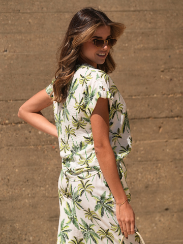 Blusa Palm Print