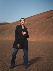 Casaco Estruturado Branco em Tecido Texturizado