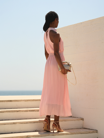 Vestido plissado