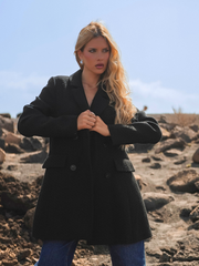 Casaco Estruturado Branco em Tecido Texturizado