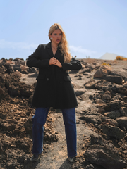 Casaco Estruturado Branco em Tecido Texturizado