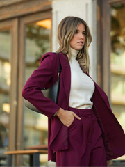 Conjunto fato 2 peças: calças + blazer  | SPACCIO BY CRISTINA