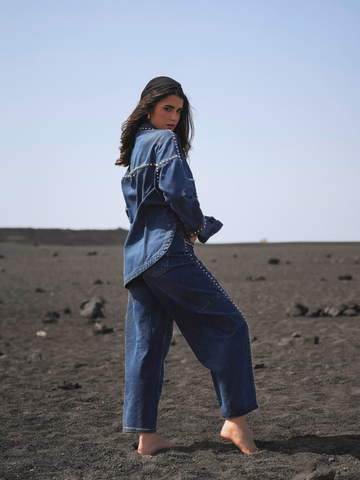 Camisa Oversized Ganga Tachas | Spaccio by Cristina