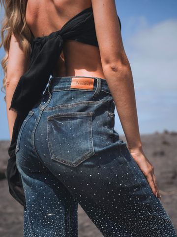 Jeans pedras preciosas | Spaccio by Cristina