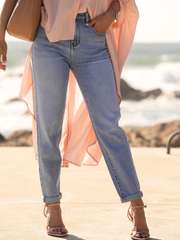 Jeans mom fit cintura subida | Spaccio by Cristina