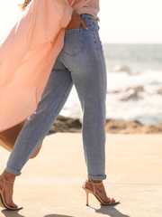 Jeans mom fit cintura subida | Spaccio by Cristina