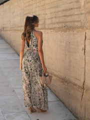 Vestido Longo Estampado halter