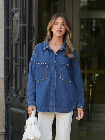 Camisa Oversized Ganga Tachas | Spaccio by Cristina