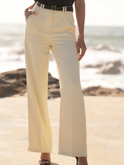 Conjunto fato 2 peças: Blazer + Calças amarelo | Spaccio by Cristina