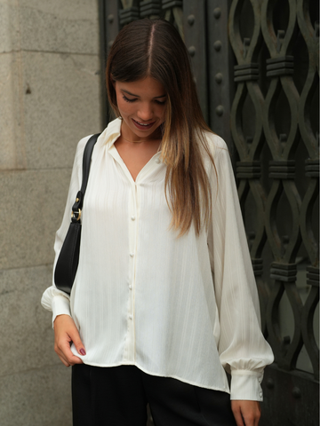 Blusa Fluida em Tecido Texturado | SPACCIO by Cristina