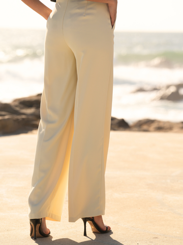 Conjunto fato 2 peças: Blazer + Calças amarelo | Spaccio by Cristina