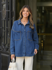 Camisa Oversized Ganga Tachas | Spaccio by Cristina