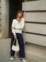 Conjunto Knit 2 peças: polo + calças