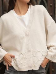 Cardigan Pérola Romântica