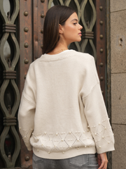 Cardigan Pérola Romântica