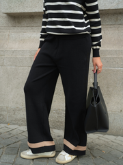 Conjunto Malha Riscas e peças:  Camisola + Calças