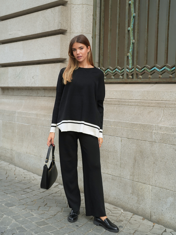 Conjunto Malha 2 peças: camisola + calças