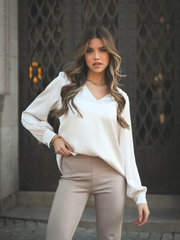 Blusa com pormenor fio glow