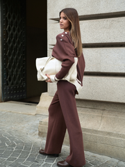 Conjunto Malha 2 peças: camisola + calças