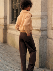 Jeans Wide Leg com Tachas brown | Spaccio by Cristina