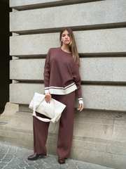 Conjunto Malha 2 peças: camisola + calças