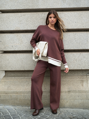 Conjunto Malha 2 peças: camisola + calças