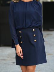 Vestido com Botões dourados | Spaccio by Cristina