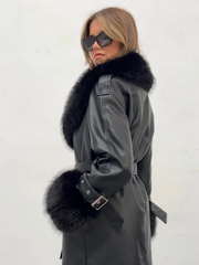 Long fur and fur effect coat | Spaccio by Cristina