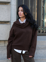 Camisola Oversized Gola Larga