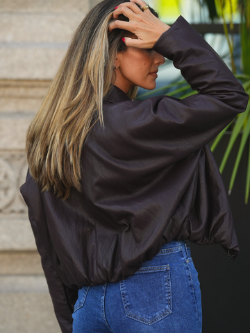 Casaco bomber efeito pele | SPACCIO by Cristina
