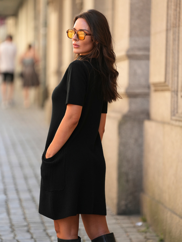 Vestido de malla con bolsillos | Spaccio de Cristina